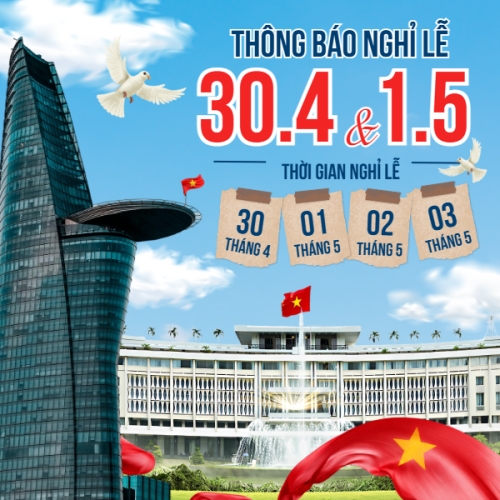 Lịch nghỉ lễ 30/4-1/5
