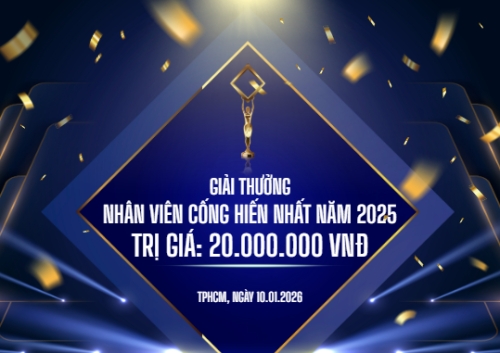 Trao giải nhân viên cống hiến nhất năm