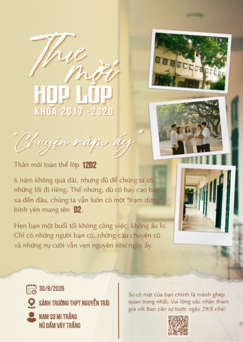Thư mời họp lớp