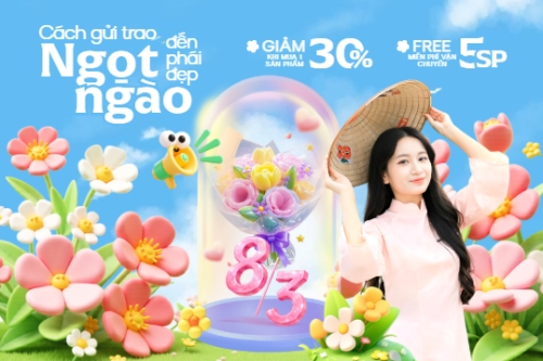 Cách gửi trao ngọt ngào đến phái đẹp