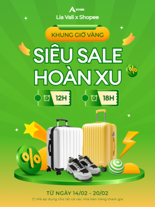 Giảm giá, sale, vali, phụ kiện, thời trang, fashion, công nghệ, giải trí