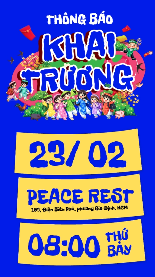 Thông báo khai trương đầu năm