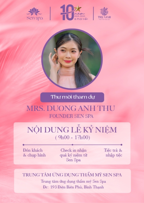 Spa, beauty, làm đẹp, thẩm mỹ, sự kiện, event, hoa lá, hiện đại, sang trọng, modern