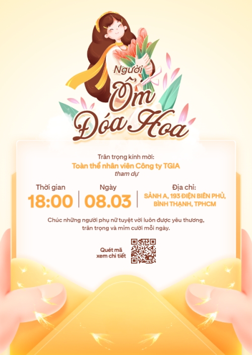 Người ôm đóa hoa 8/3