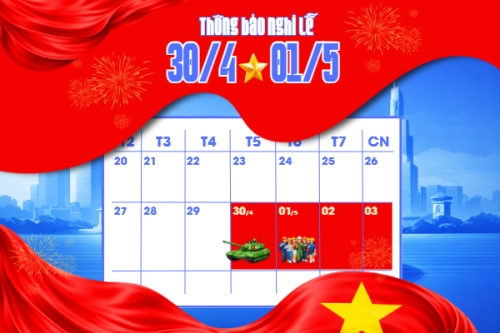 Lịch nghỉ lễ 30/4-1/5