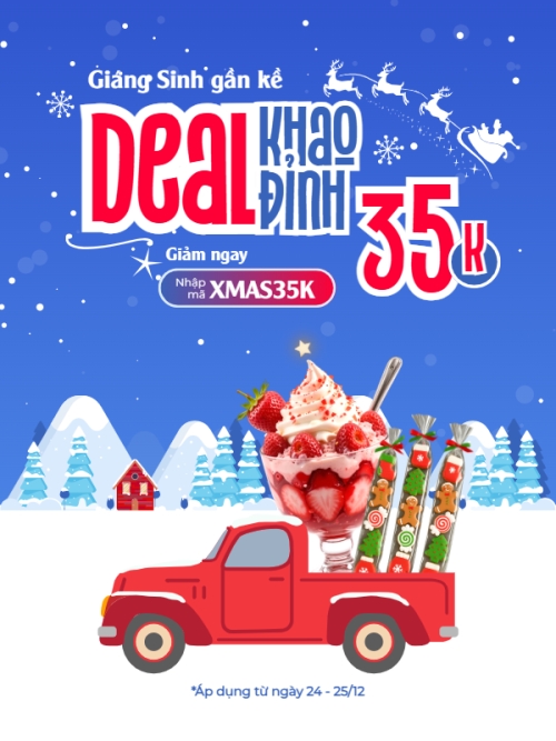 Giáng sinh gần kề khao Deal đỉnh
