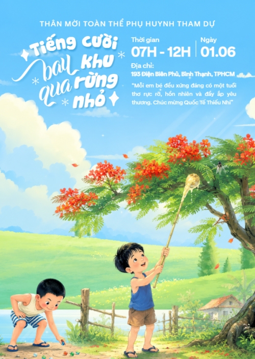 Tiếng cười bay qua khu rừng nhỏ