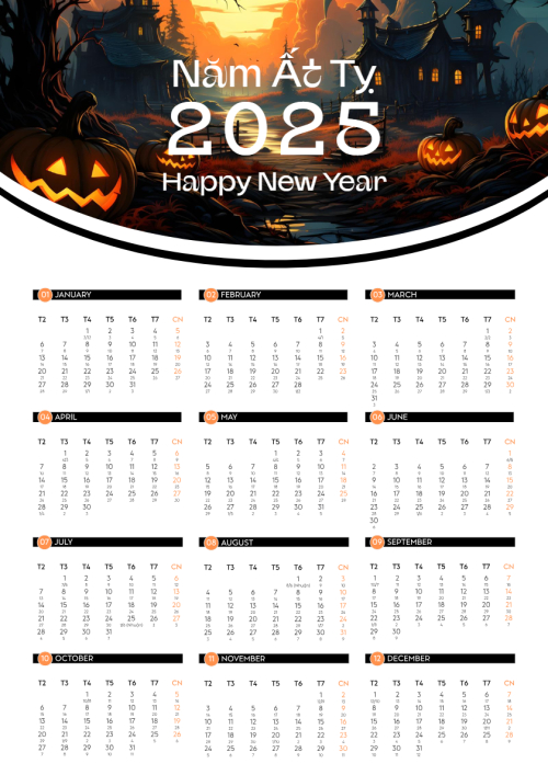 Halloween, năm 2025, 2025, đơn giản, simple, minimalist, tối giản