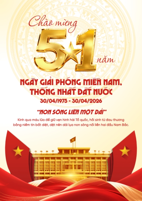 Nhiệt liệt chào mừng ngày Giải phóng miền Nam, thống nhất đất nước