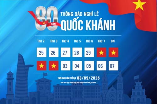 2/9, Quốc Khánh, lễ hội, thông báo, lịch nghỉ, Việt Nam, sự kiện, event, hiện đại, modern