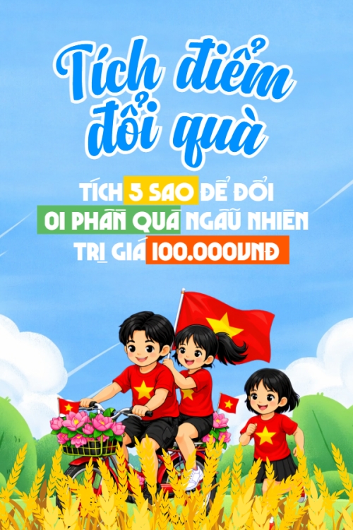 Mẫu Phiếu tích điểm 30/4 - 1/5
