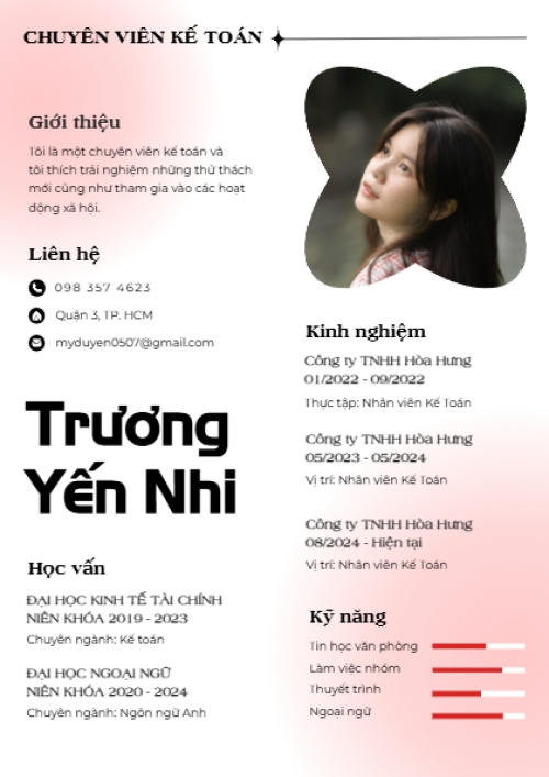 Chuyên viên kế toán, kế toán, accountant, văn phòng, office, đơn giản, hiện đại, dễ thương