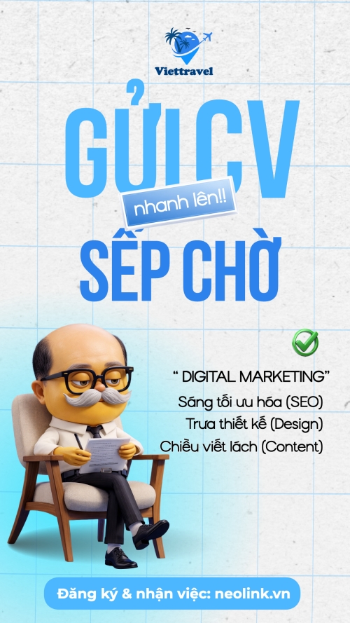 Gửi Cv nhanh nhé, sếp chờ
