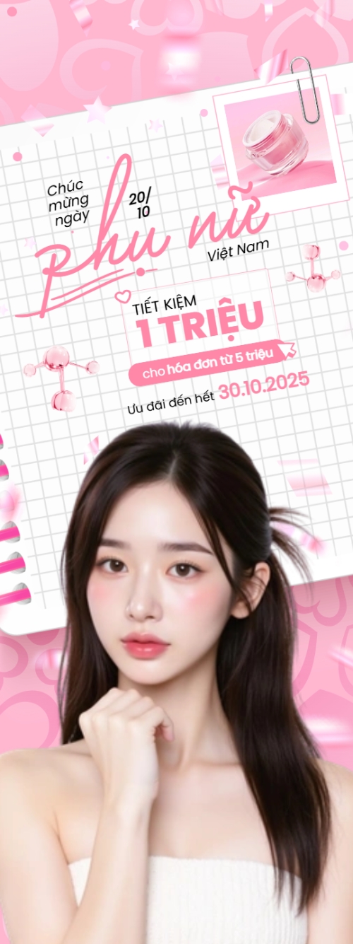 20/10, Ngày phụ nữ Việt Nam, Vietnamese Women's Day, phụ nữ, sự kiện, event, mỹ phẩm, làm đẹp, beauty, hiện đại, modern