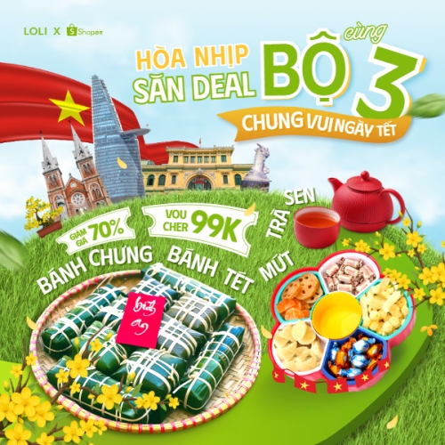 Hòa nhịp săn deal cùng bộ 3 chung vui ngày Tết