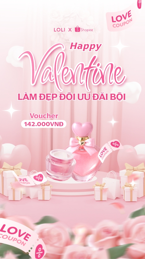 Happy Valentine nhân đôi ưu đãi