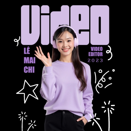 Video Editor ,Biên tập viên video, truyền thông, finance, văn phòng, office, dễ thương, cute