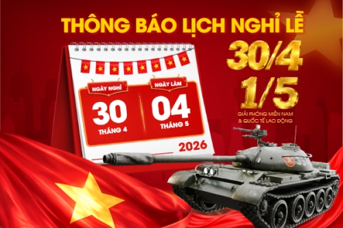 Lịch nghỉ lễ 30/4-1/5