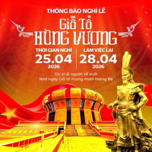 Lịch nghỉ lễ Giỗ tổ Hùng Vương 2026