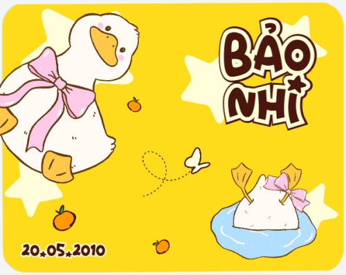 Vịt, duck, cá nhân, personal style, dễ thương, cute, chibi, hoạt hình, cartoon