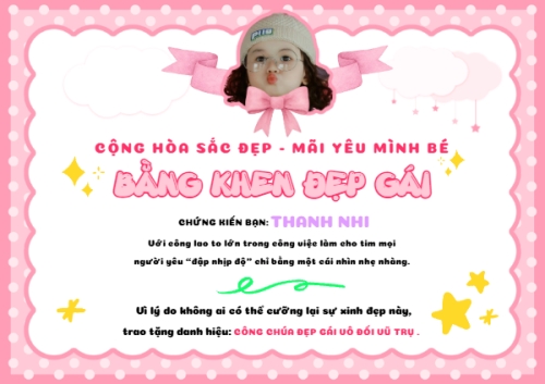 Bằng khen đẹp gái
