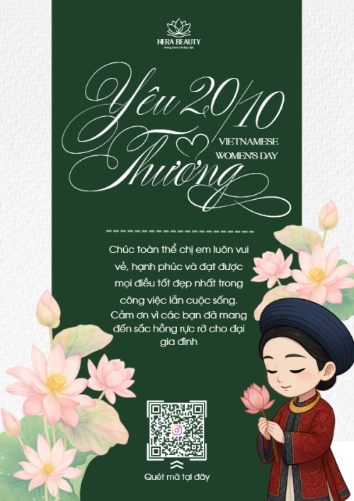 20/10, Ngày phụ nữ Việt Nam, Vietnamese Women's Day, phụ nữ, sự kiện, event, hiện đại, modern, đơn giản, simple