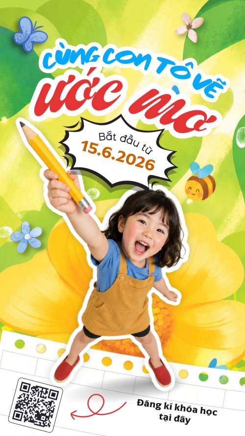 Cùng con tô vẽ ước mơ