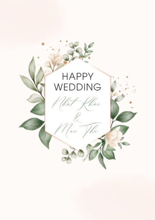 Thiệp cưới Ngày kết đôi — 2