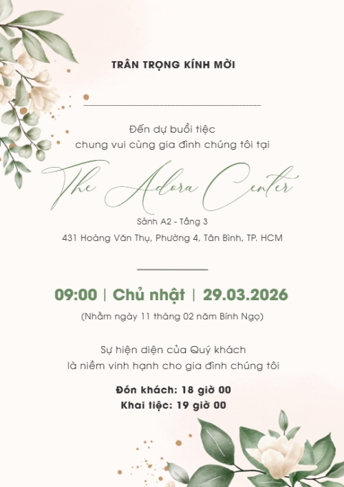Thiệp cưới Ngày kết đôi — 3