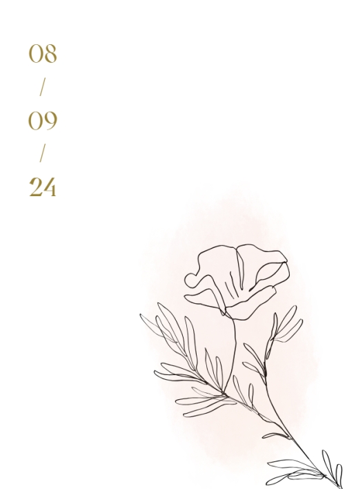 Thiệp cưới Nét hoa — 2