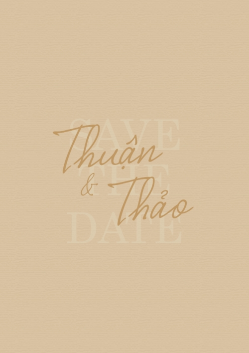 Thiệp cưới A love story — 2