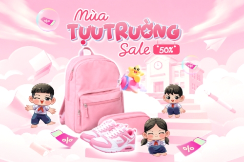 Mùa tựu trường sale 50%