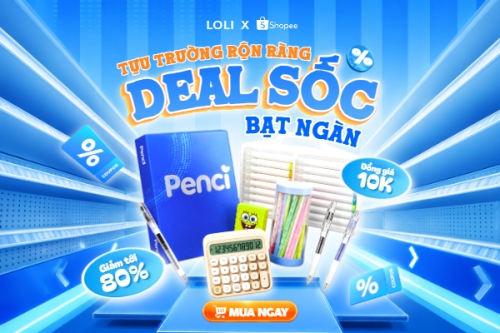 Tựu trường rộn ràng Deal sốc bạt ngàn