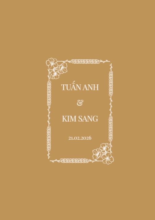 Thiệp cưới Đôi uyên ương — 2