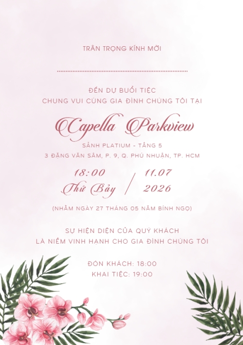 Thiệp cưới Sắc lan hồng — 3