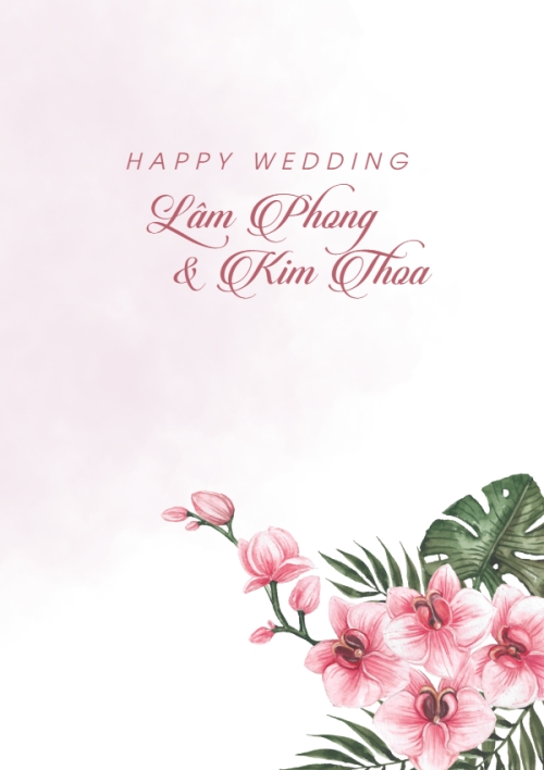 Thiệp cưới Sắc lan hồng — 4