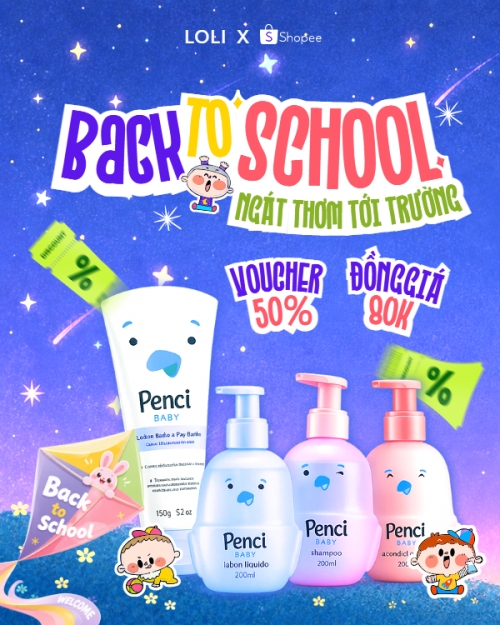 Back to school ngát thơm tới trường