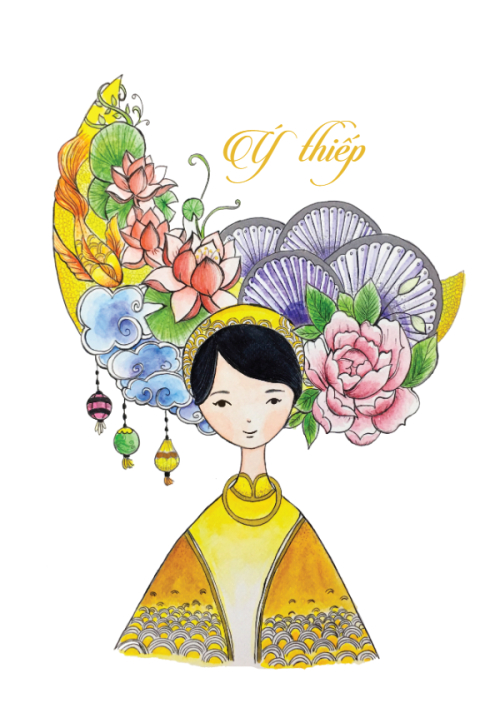 Tình Chàng Ý Thiếp, truyền thống, traditional, dân gian, chibi, dễ thương — 4
