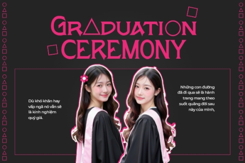 Tốt nghiệp, kỉ yếu, Graduation, yearbook, giáo dục, education, squid game, hoạt hình, cartoon