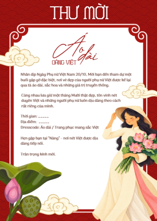 Thư mời 20 tháng 10