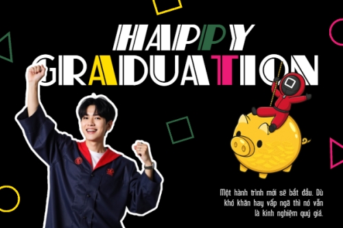 Tốt nghiệp, kỉ yếu, Graduation, yearbook, giáo dục, education, squid game, hoạt hình, cartoon