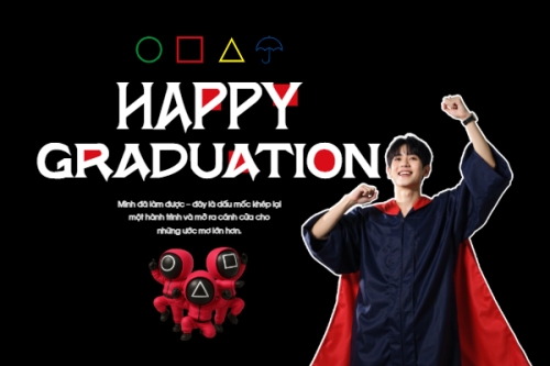 Tốt nghiệp, kỉ yếu, Graduation, yearbook, giáo dục, education, squid game, hoạt hình, cartoon	