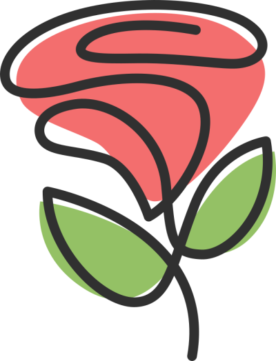 flower shop, logo flower boutique, cửa hàng hoa,brand