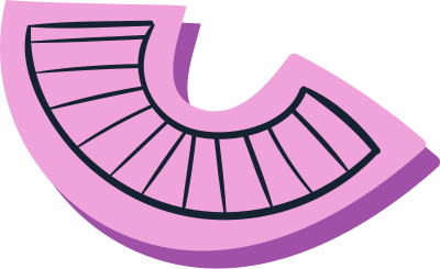 cánh quạt, ngẫu nhiên, elements, hình dạng cong