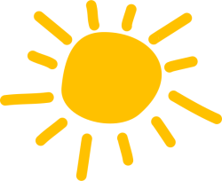 shape, cute, sun, mặt trời