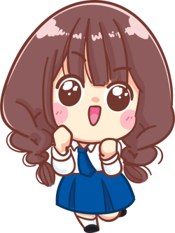 bé gái, girl chibi, cute, dễ thương