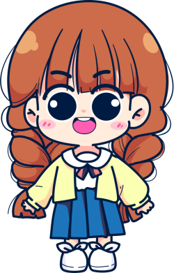 bé gái, girl chibi, cute, dễ thương