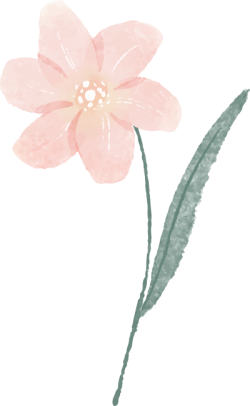 brush, màu nước, watercolor,abstract, hoa lá, flower 7