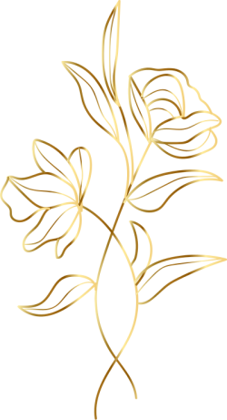 luxury flowers, hoa sang trọng, golden lines, luxury 6