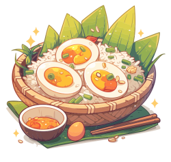 cơm trứng, ẩm thực, food